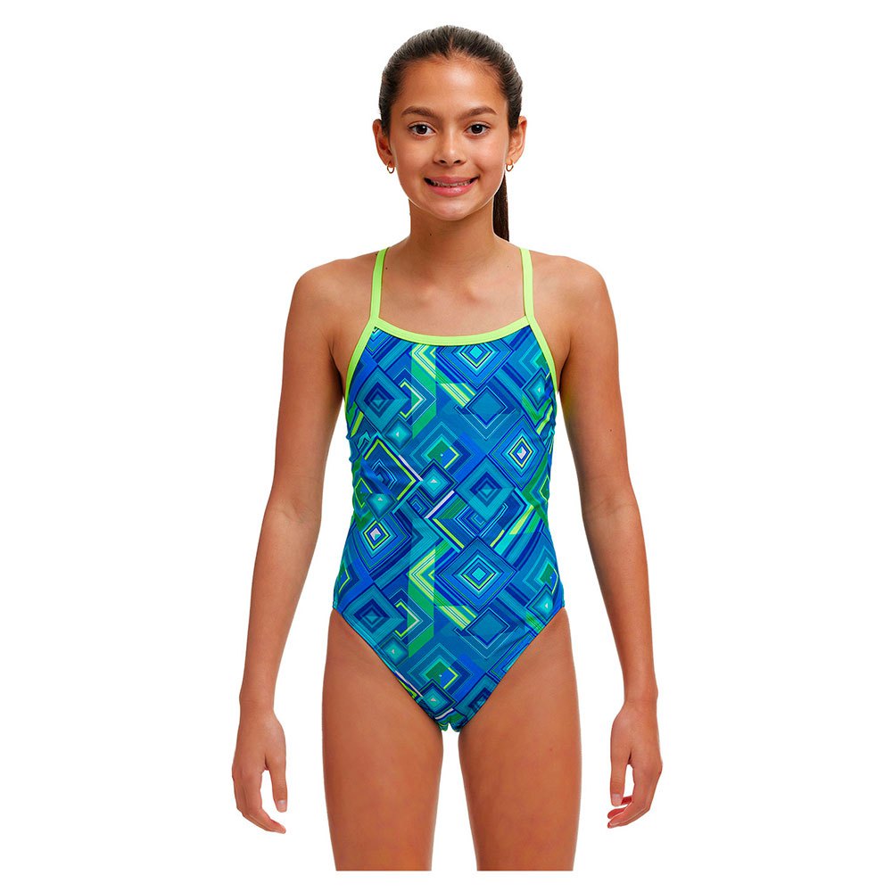 Funkita Single Strap Swimsuit Blau 12 Years Mädchen von Funkita