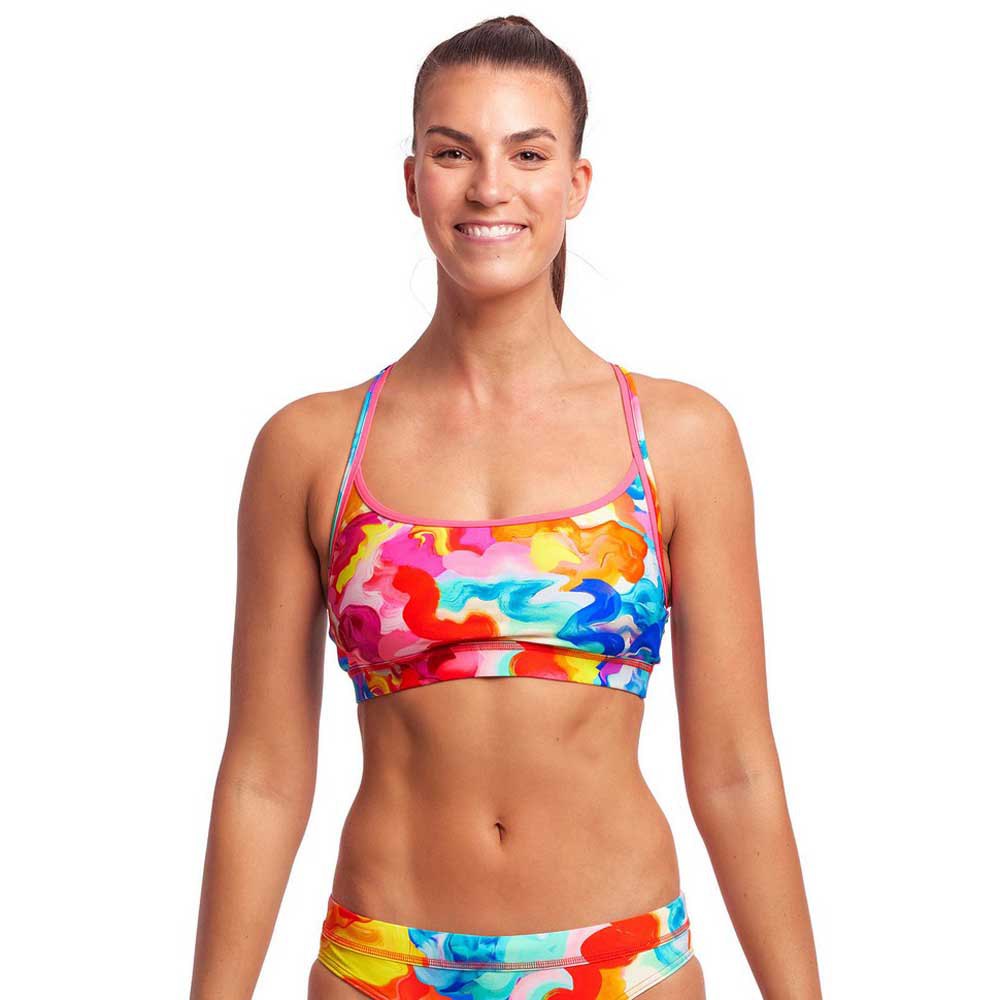 Funkita Sports Bikini Top Refurbished Mehrfarbig AUS 8 Frau von Funkita