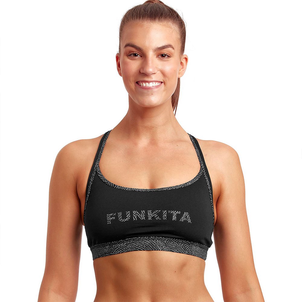 Funkita Sports Still Organic Bikini Top Schwarz AUS 12 Frau von Funkita