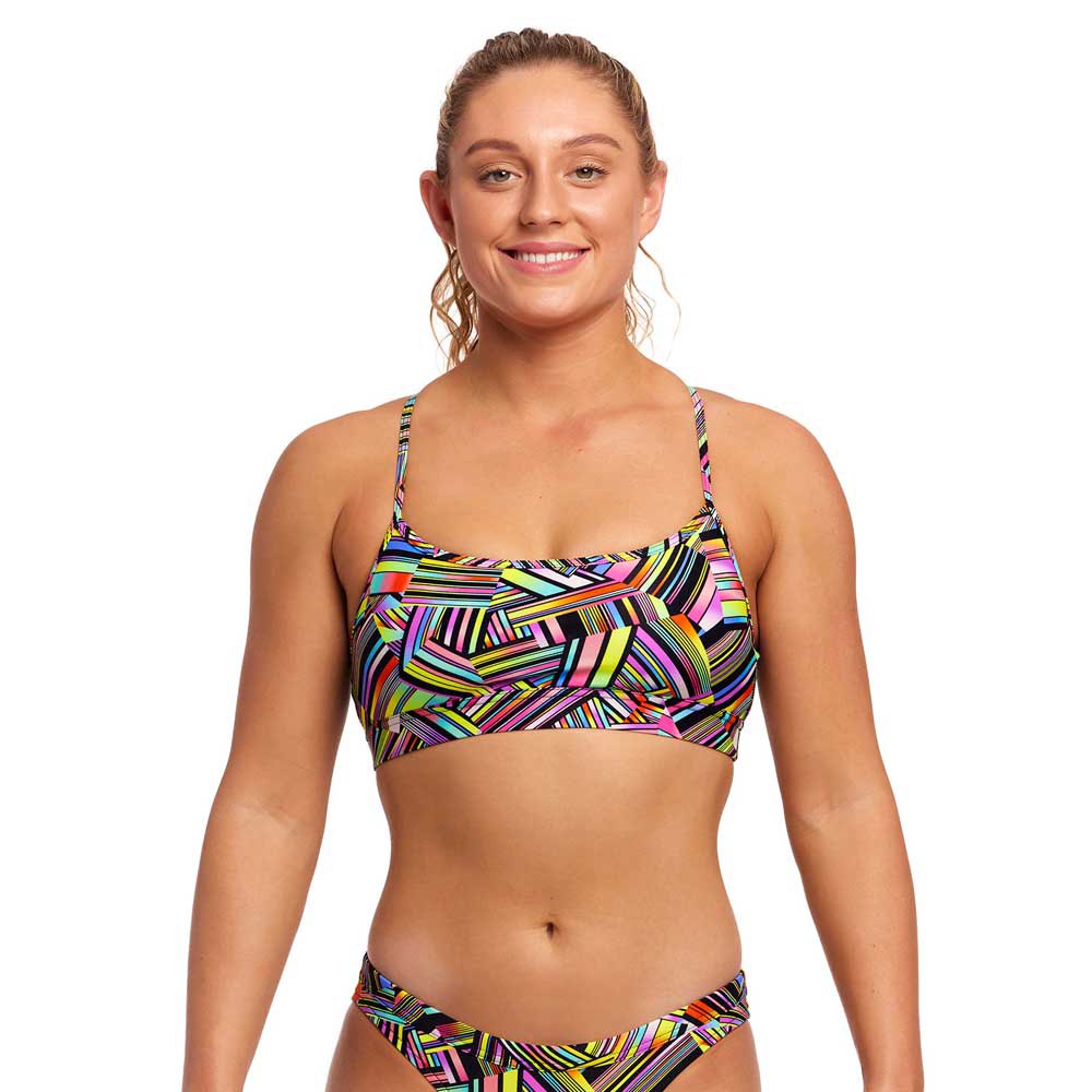 Funkita Swim Crop Bikini Top Mehrfarbig AUS 12 Frau von Funkita