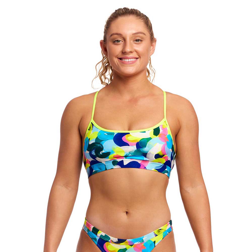 Funkita Swim Crop Bikini Top Mehrfarbig AUS 8 Frau von Funkita