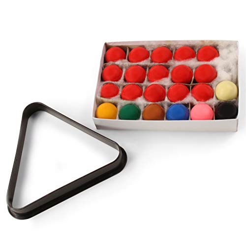 Snookerbälle für Kinder, 38 mm, 22 Bälle (15 Rot) und Dreieck, 38 mm von Funky Chalk