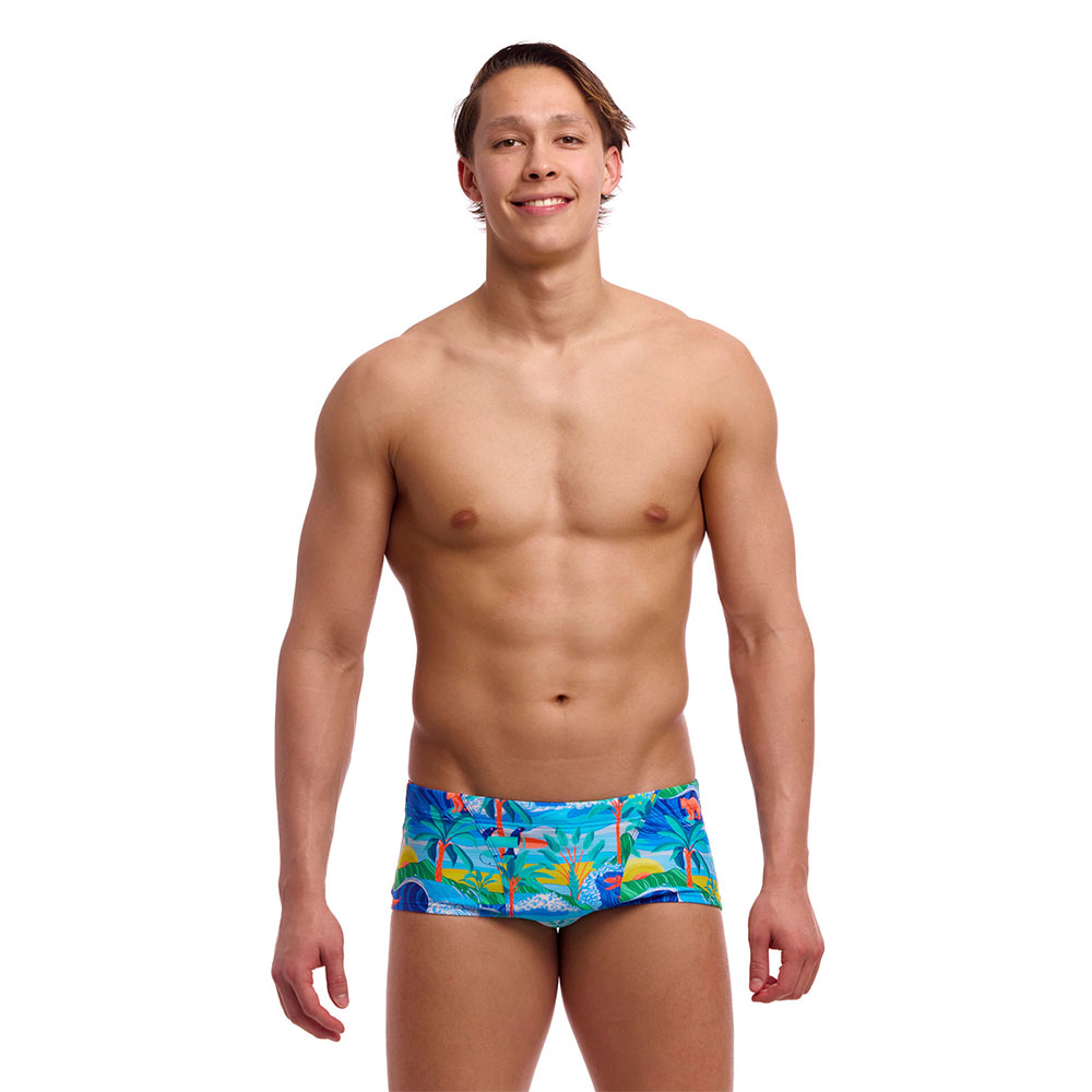 Funky Trunks Classic Swimming Boxer Blau S Mann von Funky Trunks