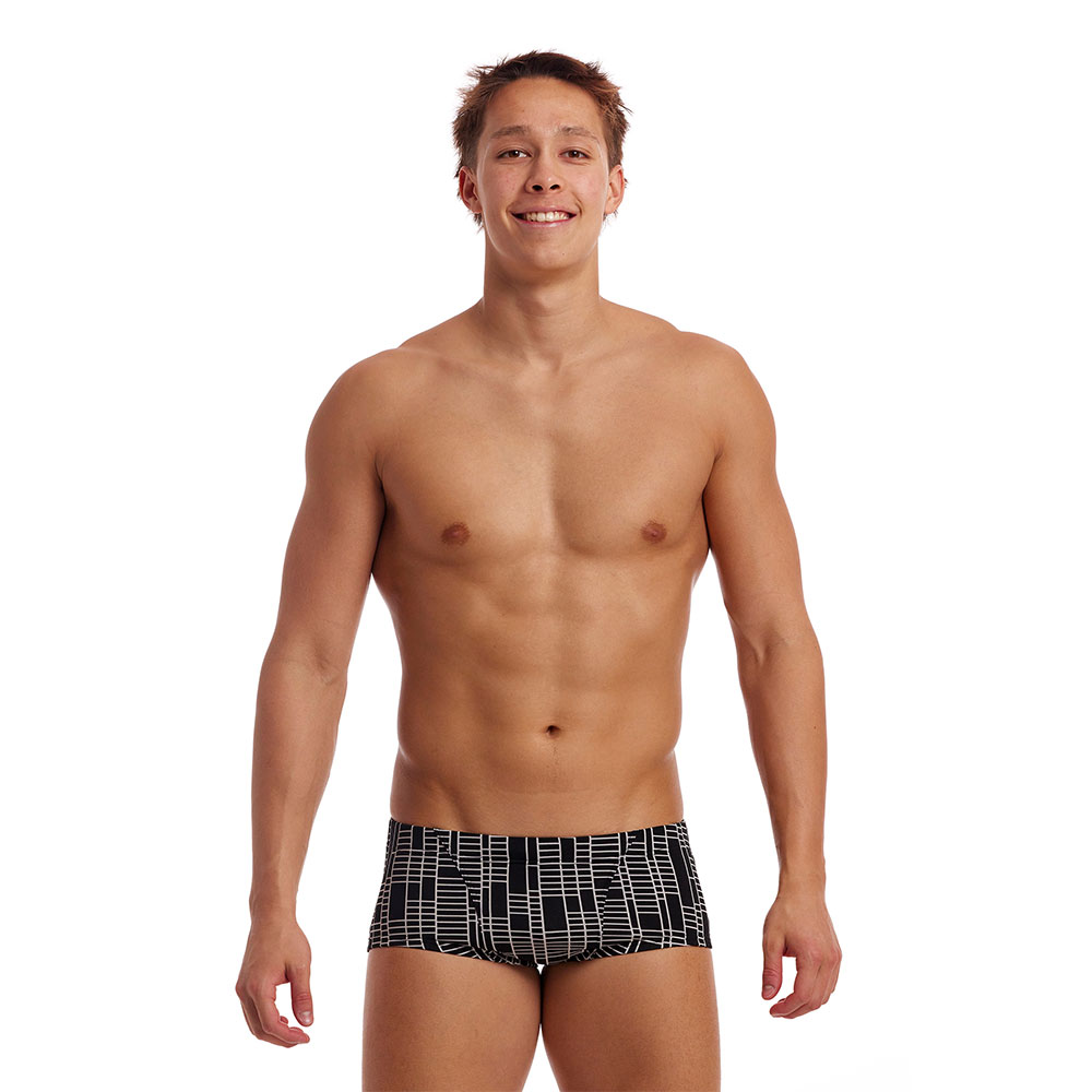 Funky Trunks Classic Swimming Boxer Schwarz AUS XL Mann von Funky Trunks