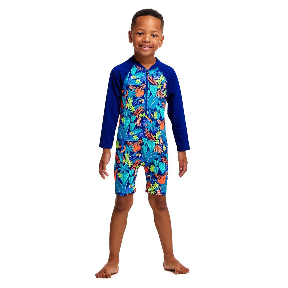 Funky Trunks Go Slothed Uv Long Sleeve Jumpsuit Mehrfarbig 4 Years von Funky Trunks