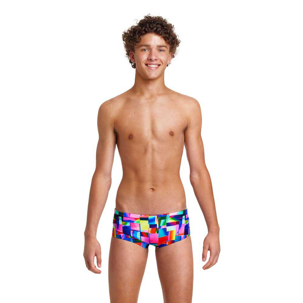 Funky Trunks Patch Panels Swim Boxer Mehrfarbig 26 Junge von Funky Trunks