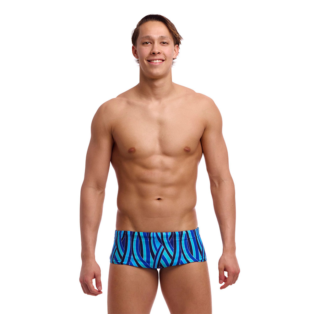 Funky Trunks Sidewinder Swimming Boxer Blau AUS 34 Mann von Funky Trunks