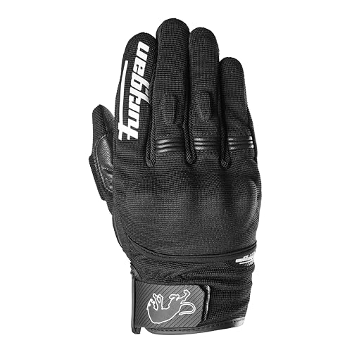 Furygan Jet Lady D3O EVO - Motorradhandschuhe für Damen - 100% Lederhandfläche - Touchscreen-Kompatibilität - Komfort - Sommerhandschuhe - atmungsaktiv & leicht, Schwarz-weiß von Furygan