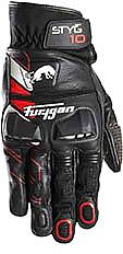 Furygan Styg 10, Handschuhe - Schwarz/Weiß/Rot - M von Furygan