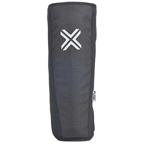 Fuse Unisex – Erwachsene Alpha Shinguard Schienbeinschutz, Black/White, XL von Fuse