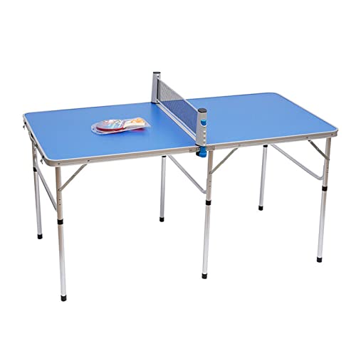 Klappbare Tischtennisplatte Indoor Outdoor Tischtennistisch inkl. Netz 152 x 76 x 76 cm mit 2 Schläger + 3 Bälle Tischtennis Set Pingpong Platte von Futchoy