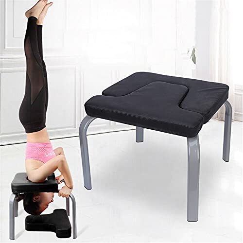 Zuhause Yoga Hocker Kopfstandhocker Kopfstand Yoga Stuhl Fitness Bench Schwarz Abnehmbare Baugruppe 43 * 42 * 37 cm Maximale Belastung 200kg von Futchoy