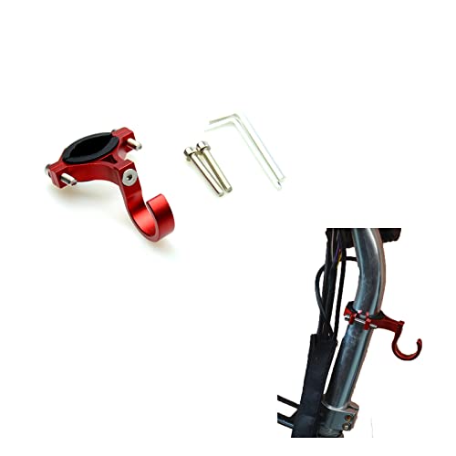 Fututech Haken aus Aluminiumlegierung, für Xiaomi M365 Segway Ninebot Max G30 Hook für Mi 3 Elektroroller, Fahrrad, Motorrad, Zubehör, Ersatzteile (rot) von Fututech