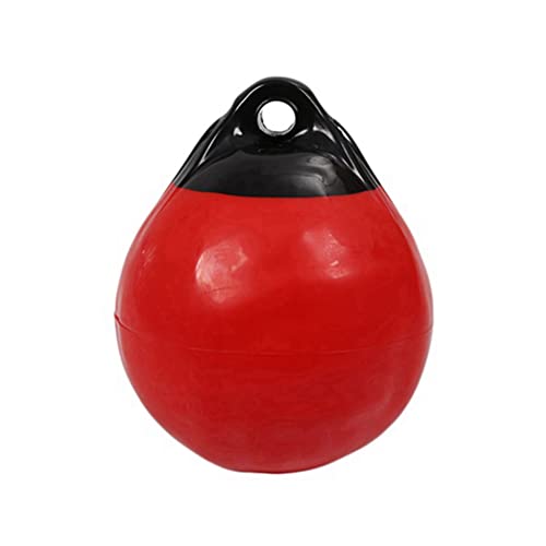 Fzzuzdlap Strapazierfähiger PVC-Bootball, runder Anker, Boje, Dock, Stoßstangenball, aufblasbarer Schutz, Marine-Festmacher-Boje, Rot von Fzzuzdlap