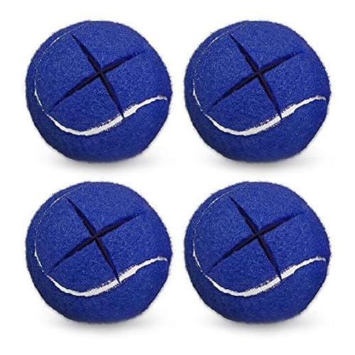 Fzzuzdlap Tennisbälle für Spaziergänger, Premium-Tennisbälle für Möbelbeine und Hartbodenschutz, Blau, 4 Stück von Fzzuzdlap