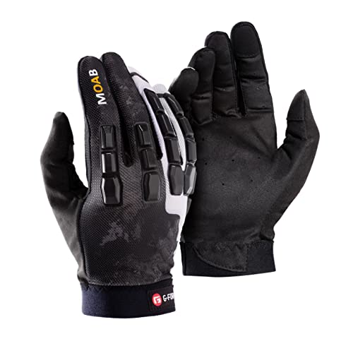 G-Form Moab Mountain Bike Handschuhe - Radhandschuhe für Mountainbiking und Dirtbiking - Schwarz/Weiß, Adult Large von G-Form