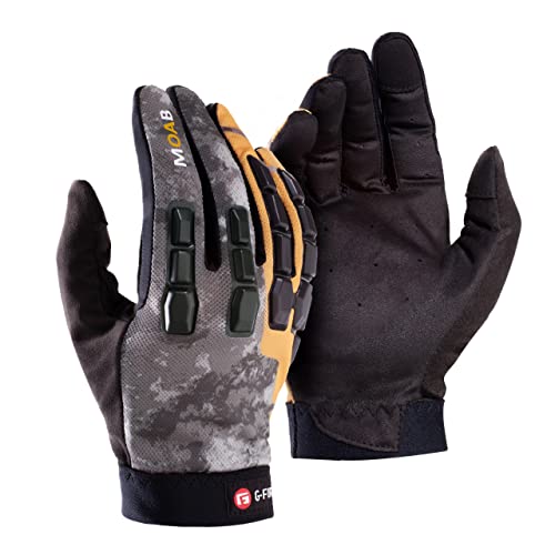 G-Form Moab Mountain Bike Handschuhe - Radhandschuhe für Mountainbiking und Dirtbiking - Grau/Sunburst, Erwachsene Small von G-Form