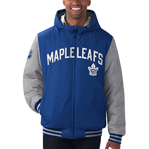 G-III - NHL Toronto Maple Leafs Cold Front Polyfilled Padded Jacke Farbe Blau, Größe M von G-III Sports