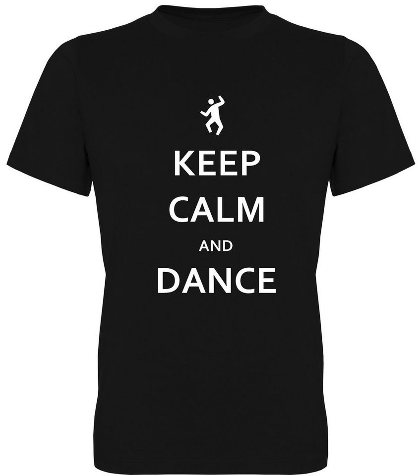 G-graphics T-Shirt Keep calm and dance Herren T-Shirt, mit trendigem Frontprint, Aufdruck auf der Vorderseite, Spruch/Sprüche/Print/Motiv, für jung & alt von G-graphics