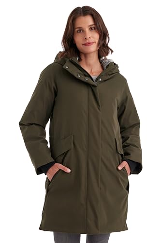 G.I.G.A. DX Damen Winter Funktionsparka/Parka wasserdicht mit Kapuze GW 12 WMN PRK, dunkeloliv, 38, 43355-000 von G.I.G.A. DX by killtec
