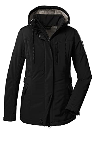 G.I.G.A. DX (GIGEQ Damen Casual Softshell Jacke mit abzippbarer Kapuze GW 26 WMN SFTSHLL JCKT, schwarz, 38, 38545-000 von G.I.G.A. DX