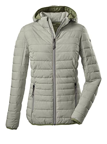 G.I.G.A. DX Damen Casual Funktionsjacke in Daunenoptik mit abzippbarer Kapuze - Uyaka Stripe, pistazie, 42, 34313-000 von G.I.G.A. DX