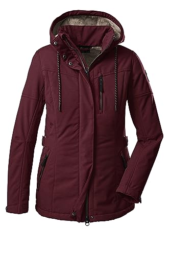 G.I.G.A. DX Damen Casual Softshell Jacke mit abzippbarer Kapuze GW 26 WMN SFTSHLL JCKT, himbeere, 48, 38545-000 von G.I.G.A. DX