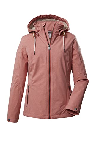 G.I.G.A. DX Damen Casual Softshelljacke/Outdoorjacke mit abzippbarer Kapuze GS 141 WMN SFTSHLL JCKT, koralle, 34, 39504-000 von G.I.G.A. DX