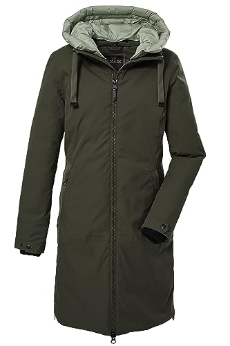 G.I.G.A. DX Damen Funktionsparka mit abknöpfbarer Kapuze/Parka wasserdicht GW 2 WMN PRK, dunkeloliv, 44, 39828-000 von G.I.G.A. DX