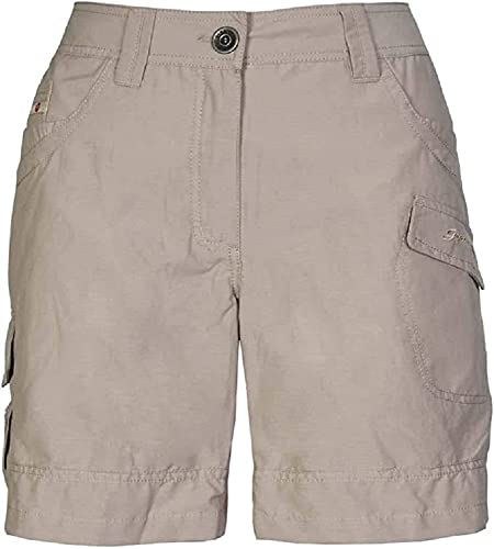 G.I.G.A. DX Damen Shorts Hira, Bermuda mit Gürtel, kurze Hose für Frauen mit praktischen Taschen, champagner, 38 von G.I.G.A. DX