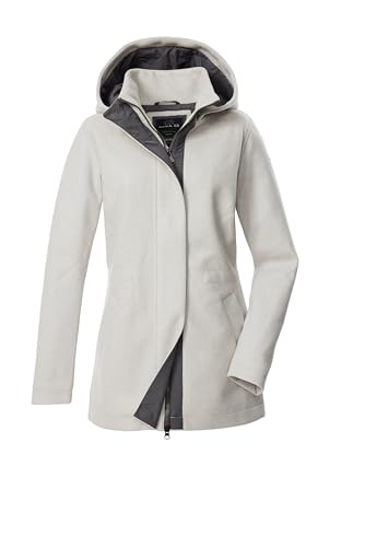 G.I.G.A. DX Damen Jacke/Übergangsjacke Wolloptik mit Kapuze GW 78 WMN JCKT, grau-melange, 42, 43688-000 von G.I.G.A. DX