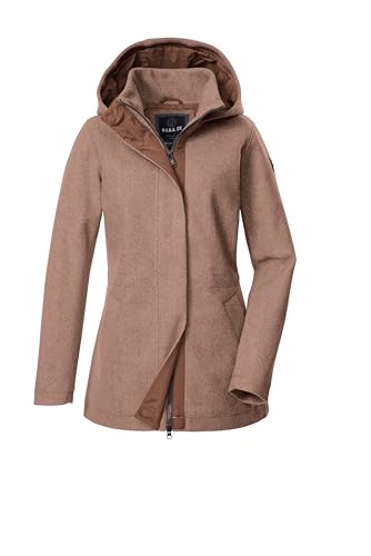 G.I.G.A. DX Damen Jacke/Übergangsjacke Wolloptik mit Kapuze GW 78 WMN JCKT, rost, 46, 43688-000 von G.I.G.A. DX