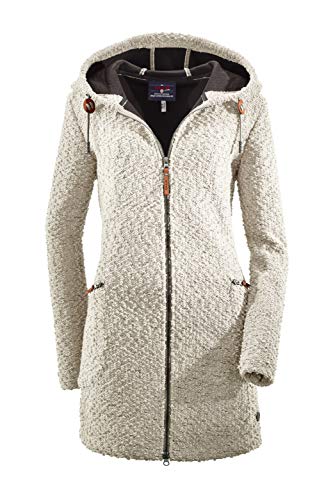 G.I.G.A. DX Damen Roshana Strickparka/Strickmantel/Parka In Strickoptik Mit Kapuze, Off White, 40 von G.I.G.A. DX