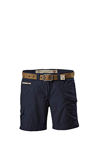 G.I.G.A. DX Damen Shorts Hira, Bermuda mit Gürtel, kurze Hose für Frauen mit praktischen Taschen, navy, 44 von G.I.G.A. DX