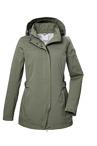 G.I.G.A. DX Damen Softshelljacke/Outdoorjacke mit abzippbarer Kapuze GS 75 WMN SFTSHLL JCKT, olivgrün, 42, 42695-000 von G.I.G.A. DX