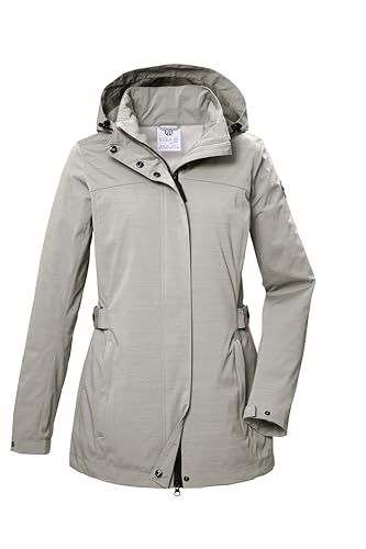 G.I.G.A. DX Damen Softshelljacke/Outdoorjacke mit abzippbarer Kapuze GS 75 WMN SFTSHLL JCKT, stein, 46, 42695-000 von G.I.G.A. DX