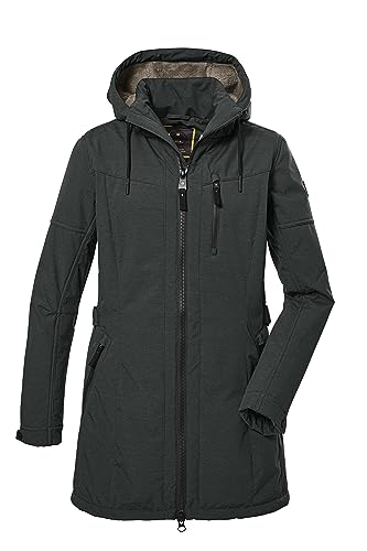 G.I.G.A. DX Damen Softshellparka mit abzippbarer Kapuze GW 46 WMN SFTSHLL PRK, dunkel blaugrün, 46, 40898-000 von G.I.G.A. DX