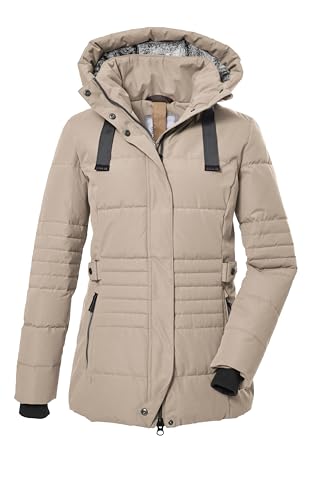 G.I.G.A. DX Damen Steppjacke mit abzippbarer Kapuze/Funktionsjacke in Daunenoptik GW 25 WMN QLTD JCKT, hellbeige, 40, 39930-000 von G.I.G.A. DX