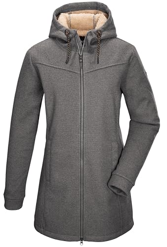 G.I.G.A. DX Damen Strickfleeceparka/Fleecejacke mit Kapuze GW 37 WMN KNTFLC PRK, anthrazit, 48, 43546-000 von G.I.G.A. DX