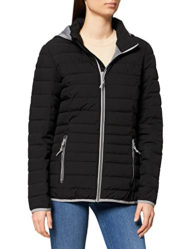 G.I.G.A. DX Damen Uyaka Steppjacke/Casual Funktionsjacke In Daunenoptik Mit Abzippbarer Kapuze, schwarz, 46 von G.I.G.A. DX