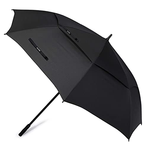 G4Free 55/63/69/72/80 Inch Golfschirm,Regenschirm Sturmfest,Doppelverdeck Belüftete Extra Große Übergröße Automatische Öffnen wasserdichte Stockschirme von G4Free