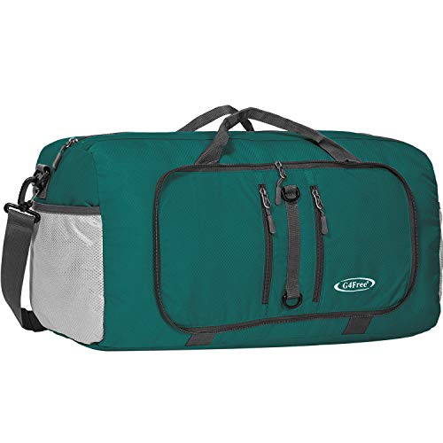 G4Free Leichter Faltbare Sporttasche & Reisetasche 40L Leichte Reise-Gepäck Herren Damen Tote Bag für Sport Gym Urlaub Übernachtung von G4Free