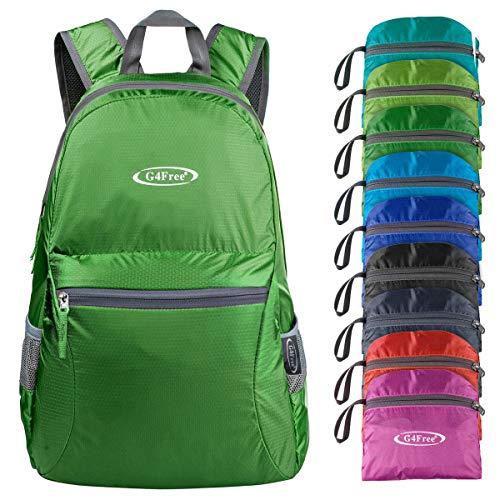 G4Free 20L Faltbarer Rucksack Ultraleichter Wanderrucksack Daypack für Männer Frauen und Kinder für Outdoor Wandern Reisen von G4Free