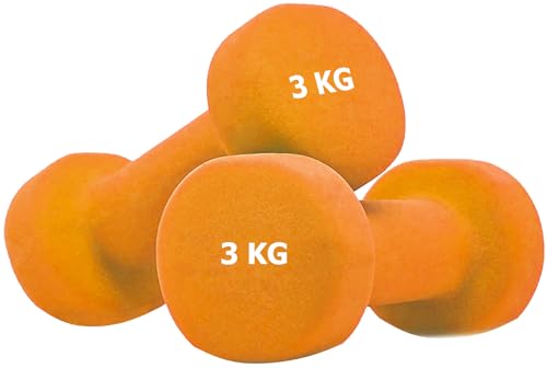 G5 HT SPORT Unisex – Erwachsene 1 Paar Hanteln mit 3 kg Lenkerpaar, 2 x 3 kg, Da 0.5 a 6 Kg Coppia O Singolo von G5 HT SPORT