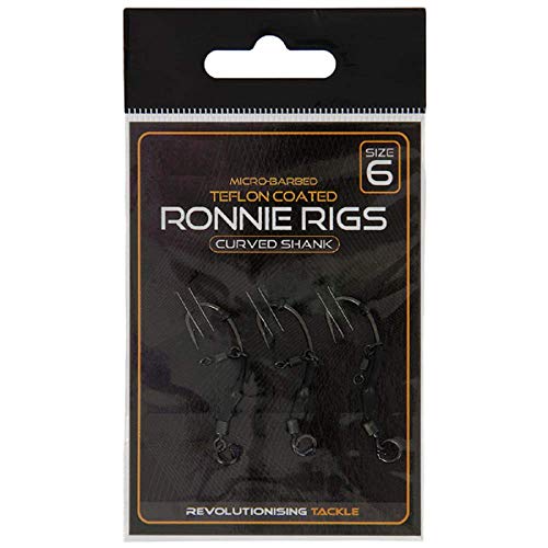 G8DS® 3er Packung Ronnie Rigs Größe 6 fertig gebunden ideal für pop ups Karpfen Angeln Ready Rig von G8DS