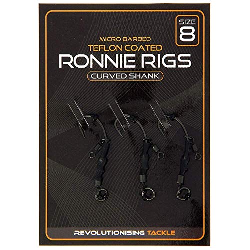 G8DS® 3er Packung Ronnie Rigs Größe 8 fertig gebunden ideal für pop ups Karpfen Angeln Ready Rig von G8DS