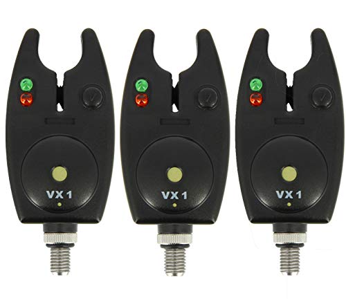 G8DS® Set 3 Bissanzeiger Lautstärkeregulierbar Angeln Karpfenangeln LEDs von G8DS