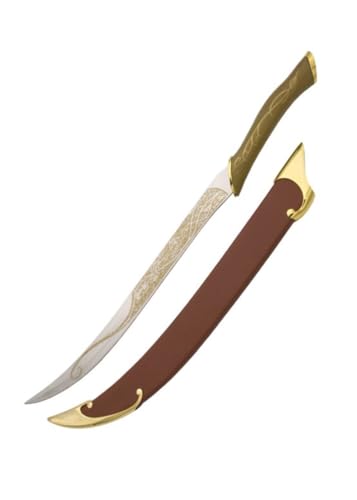 G8DS LOTR Legolas Kampfschwert - mit Schwertscheide - Outdoor Deko - Hobbit - Filmschwert - 62,5 cm von G8DS