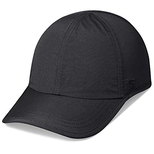 GADIEMKENSD Quick Dry Sports Hat Lightweight Breathable Soft Outdoor Run Cap (Classic up, Black) von GADIEMKENSD
