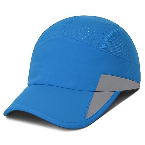 GADIEMKENSD Running Hat, Mens Outdoor Hat Unstructured Baseball Cap UPF 50 UV SPF Exercise Run Caps Reflective Breathable Light Sun Hats Quick Dry Mesh Summer Sports Hat Cap Men Woman Under 10 Blue GADIEMKENSD Running Hat, Mens Outdoor Hat Unstructured Baseball Cap UPF 50 UV SPF Exercise Run Caps Reflective Breathable Light Sun Hats Quick Dry Mesh Summer Sports Hat Cap Men Woman Under 10 Blue von GADIEMKENSD